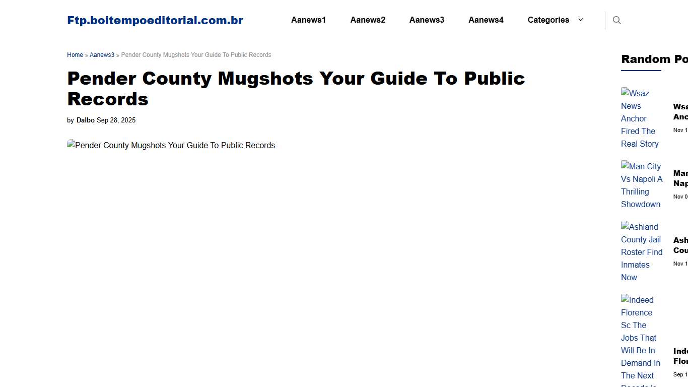 Pender County Mugshots Your Guide To Public Records